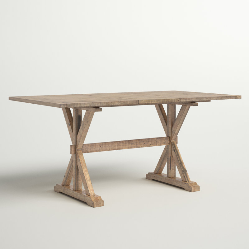 Averie Extendable Pine Solid Wood Dining Table