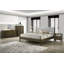 Ensemble de chambre à coucher Carolina - Tissu gris moderne + wengé-1752097157
