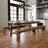 Dejon Rectangular Rustic Solid Pine Folding Dining Table by Flash Furniture-87785207-87784580