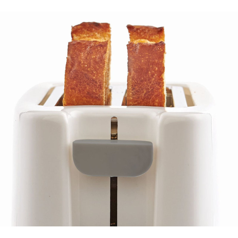 Prep & Savour 2 Slice Cool Touch Toaster, White