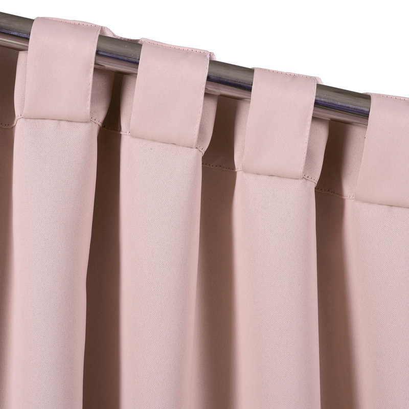 Pink Polyester Blackout Nursery Window Panels with Rod Pocket