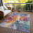 Machine Washable Indoor/Outdoor Claudian ACN1632 Orange Rug-104236050