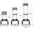 39.4cm H x 15.6cm W x 39.5cm D 3kg Hand Truck Trolley