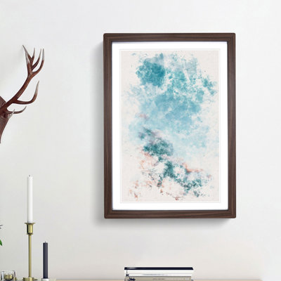 Peach Kissed Clouds - Framed Print