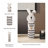 Decorative Ceramic Bunny Figurine Object for Home Decor - Decorative Sculpture Statue with Heart Accent for Living Room Decoration - Ivory & Black-2113532637