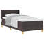  Lit sommier tapissier avec matelas blanc et brun foncé 35,4 po x 74,8 po-553354343