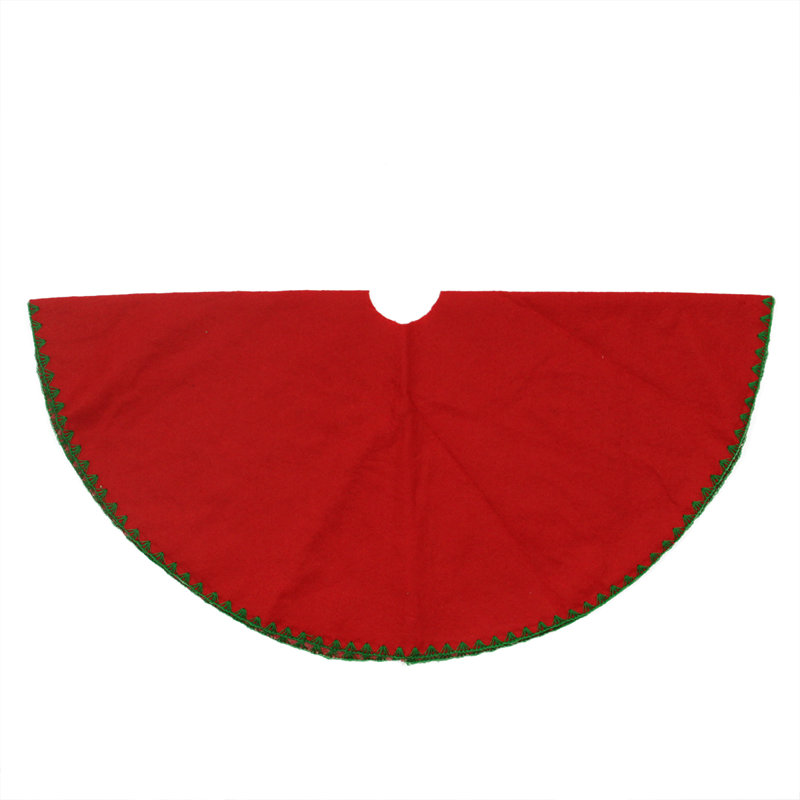 Jupe d'arbre de Noël 26 po, Rouge / Vert