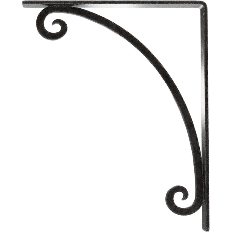 Support en fer forgé Legacy, Étain antique, H 12 po x l 1,5 po x P 10 po