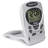 Digital Quartz Movement / Crystal Tabletop Clock with Alarm in Silver