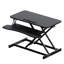 Convertisseur de bureau assis-debout, 32 pouces avec cadre stable pour un travail parfait sur deux écrans et un ordinateur portable, noir, construction de joie de Noël
