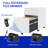 2 Drawer Mobile File Cabinet With Lock Steel File Cabinet For Legal/Letter/A4/F4 Size, Fully Assembled Except For Wheels, Home/ Office Design, White-121226225