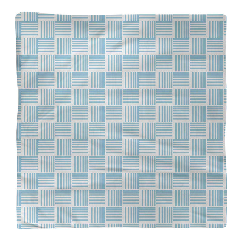 Serviette de table en coton de couleur contrastée, sarcelle, H 0,1 po x l 22 po x P 22 po, Polyester sergé