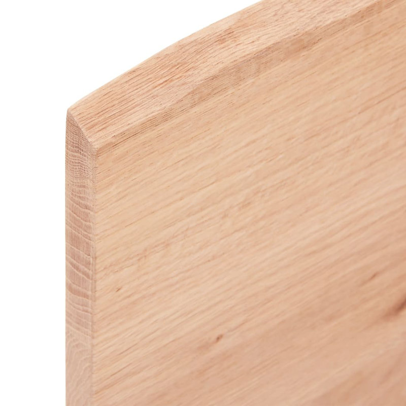 Harvans Oak Solid Wood Floating Shelf, 0.8" H x 39.4" W x 11.8" D