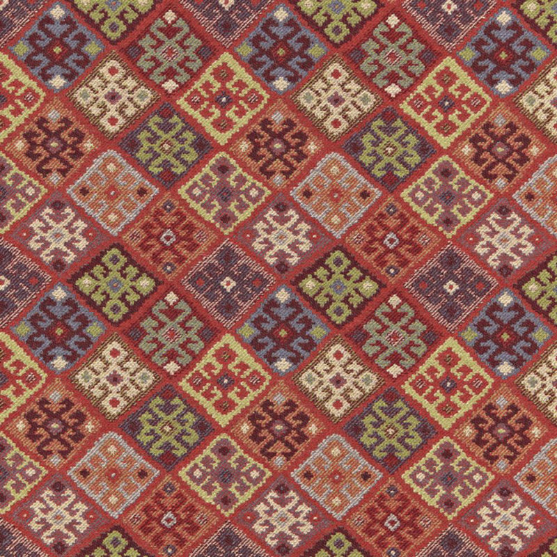 Kilim Fabric, Red