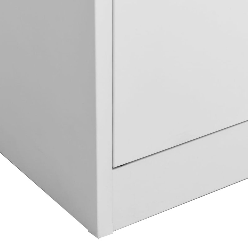 Filing Cabinet Storage Metal Cabinet with Shelves for Home Office Steel, Gray