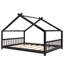 Lit double pour maison, fabriqué en pin, toit de maison de jeu, crée un espace de sommeil de rêve et confortable, construction, atmosphère