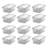 Life Story 55 Quart Stackable Storage Bin, Light Duty Container, Clear, 12 Pack-62439054-62449662