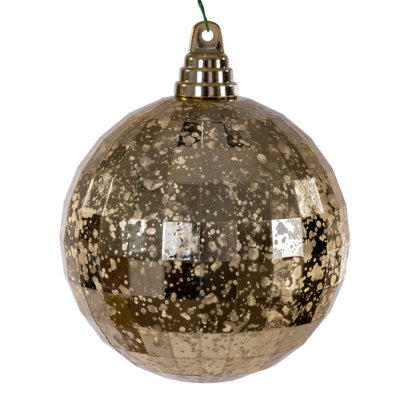 The Holiday Aisle® 4.75" Midnight Blue Mirror Mercury Ornament. It includes 4 pieces per bag.