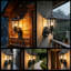 Black Outdoor Sconce