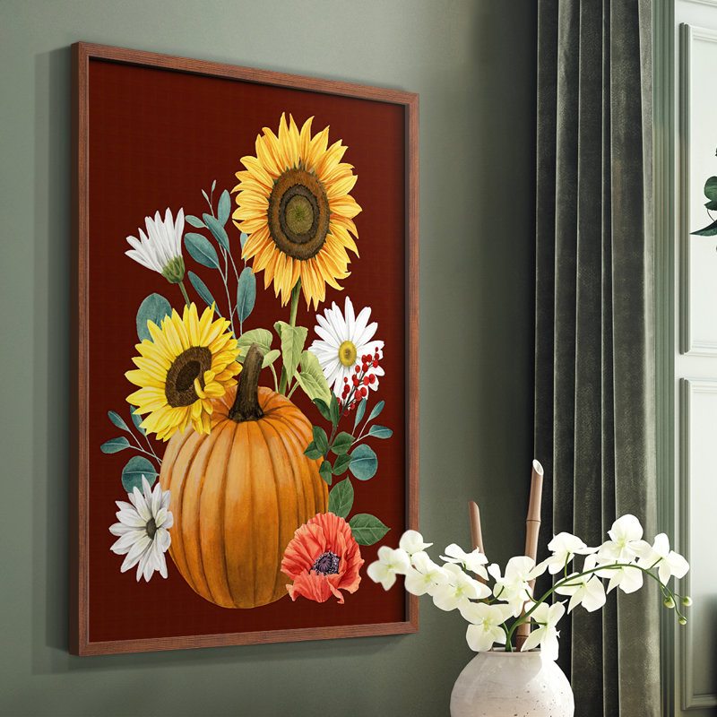 «Beautiful Fall I», reproduction encadrée - bois massif, H 14 po x l 11 po, Brun