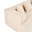 Canapé modulaire incurvé recouvert de chenille avec siège profond 29,5 po Felip-115323745