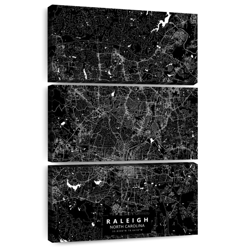 Aliaz Black Raleigh Map