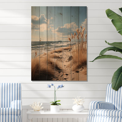 «Beachside Whispers IV», reproduction sur bois sans cadre