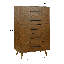 Commode 5 tiroirs Emery Pecan