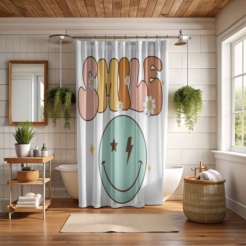 Tinsleigh Shower Curtain, 74" H x 71" W
