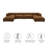 Auren 6-Piece Upholstered Vegan Leather Modular Sofa-107144011
