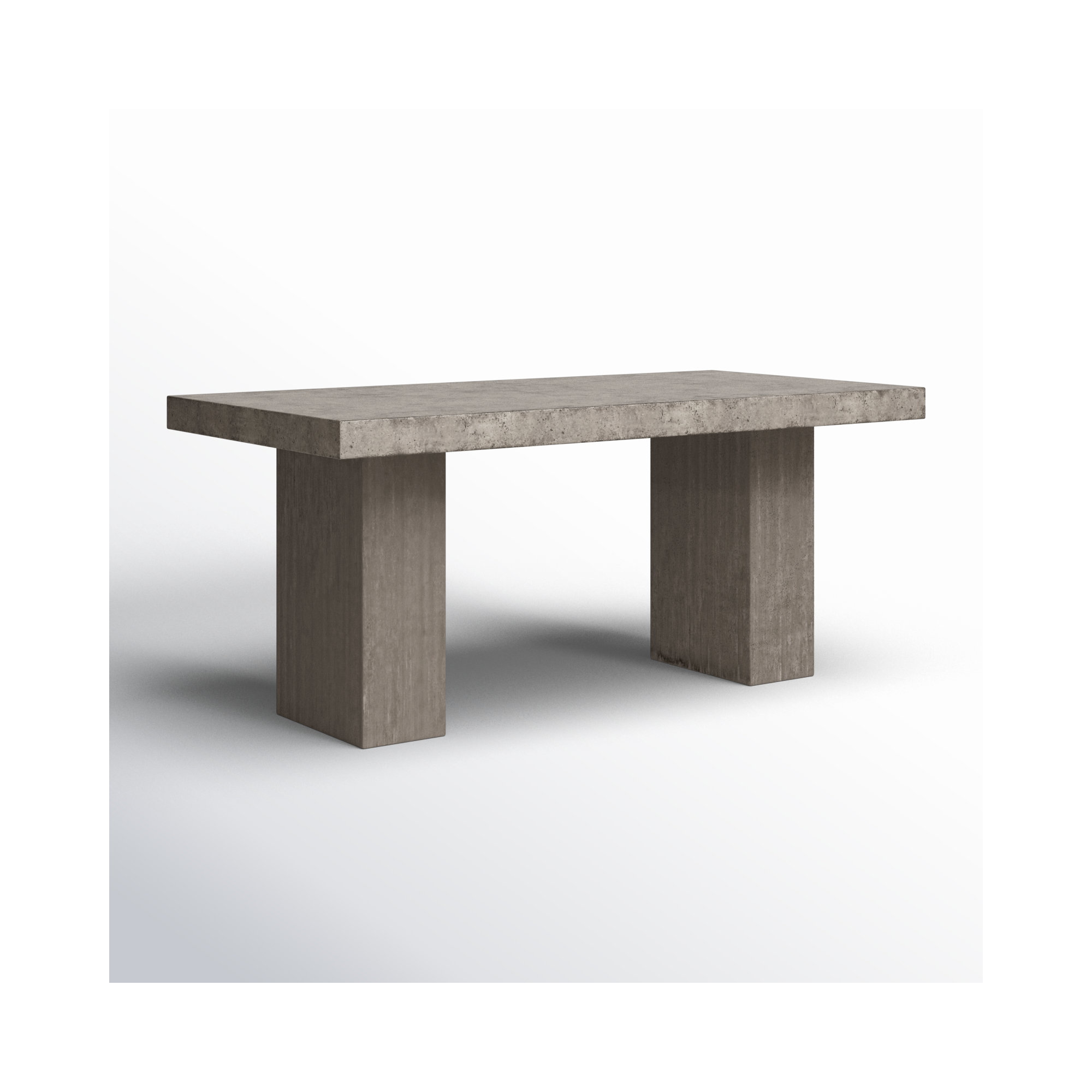 Kareen Pedestal Dining Table, Dark Gray, 95" L x 47" W, Bar Table (41.75" Height)