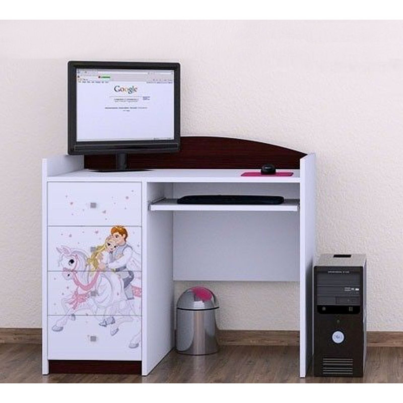 Beresford 100cm Computer Desk, Dark Brown