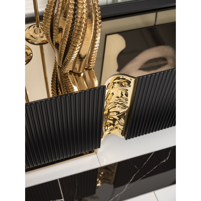 Lisbon Media Console, Matte Black