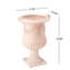 Pot de fleurs urne classique avec détails floraux-123628808-123628809