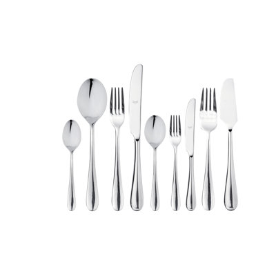 Natura Flatware Set with H/H Knives - 54 Pieces - Stainless Steel