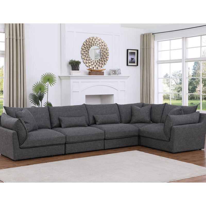 Canapé modulaire réversible 5 pièces Ballachino 