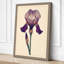 Purple Iris Study Botanical - Wrapped Canvas-1793378384-1793378382