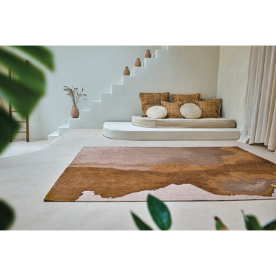 Meditation Lagoon Chestnut Recycled P.E.T Area Rug
