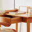 Bureau d'ordinateur en bois naturel Lanease