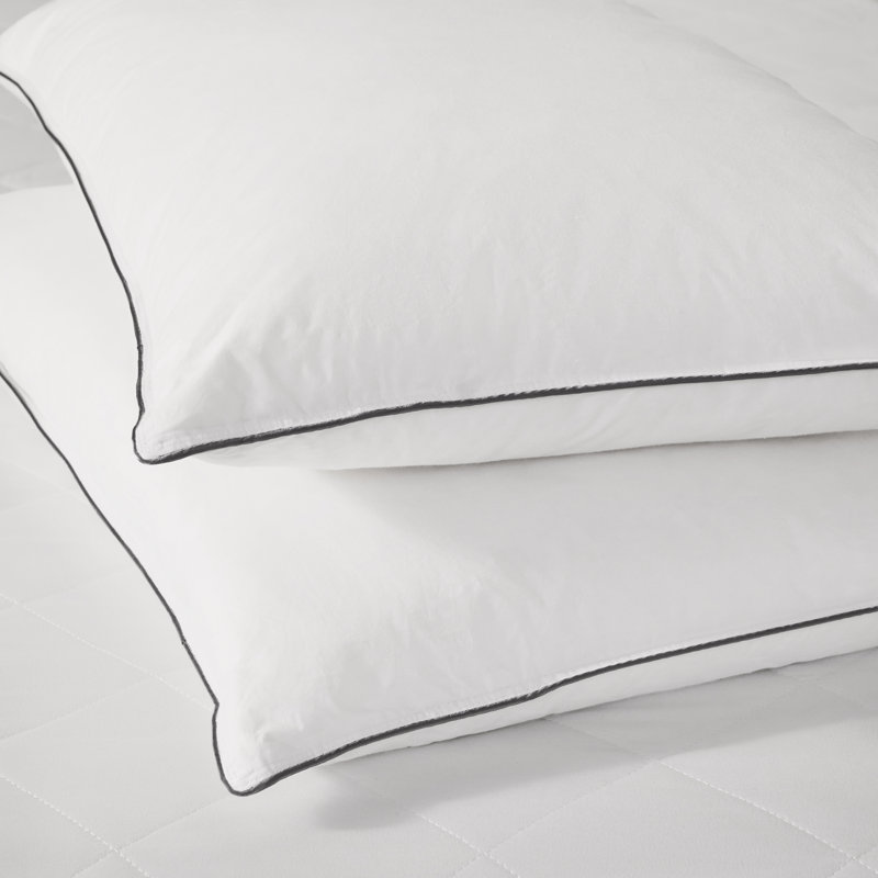 Machine Washable Duck Feather and Down Pillows (Set of 2)