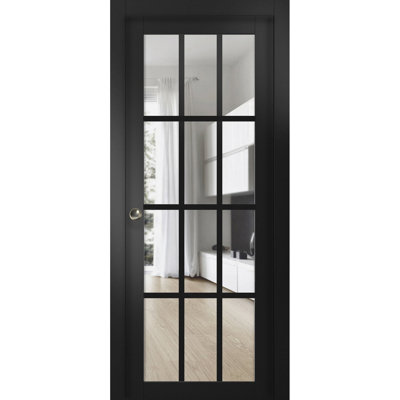 Porte coulissante en bois transparent Planum
