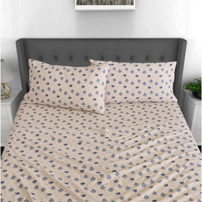 Ensemble de draps 100% flanelle 4 pièces