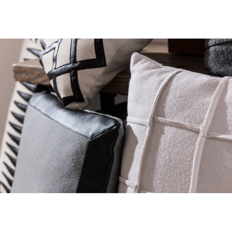 Best Striped Square Throw Cushion, Grey