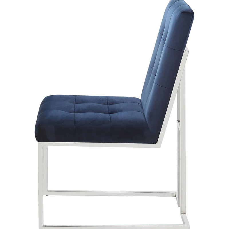Chaise contemporaine à dossier bleu (2) - Sièges et pieds pour une expérience de luxe Chaises modernes avec (de 2) élégantes et sophistiquées