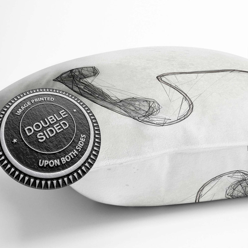 Square Throw Cushion, 55cm H x 55cm W x 20cm D