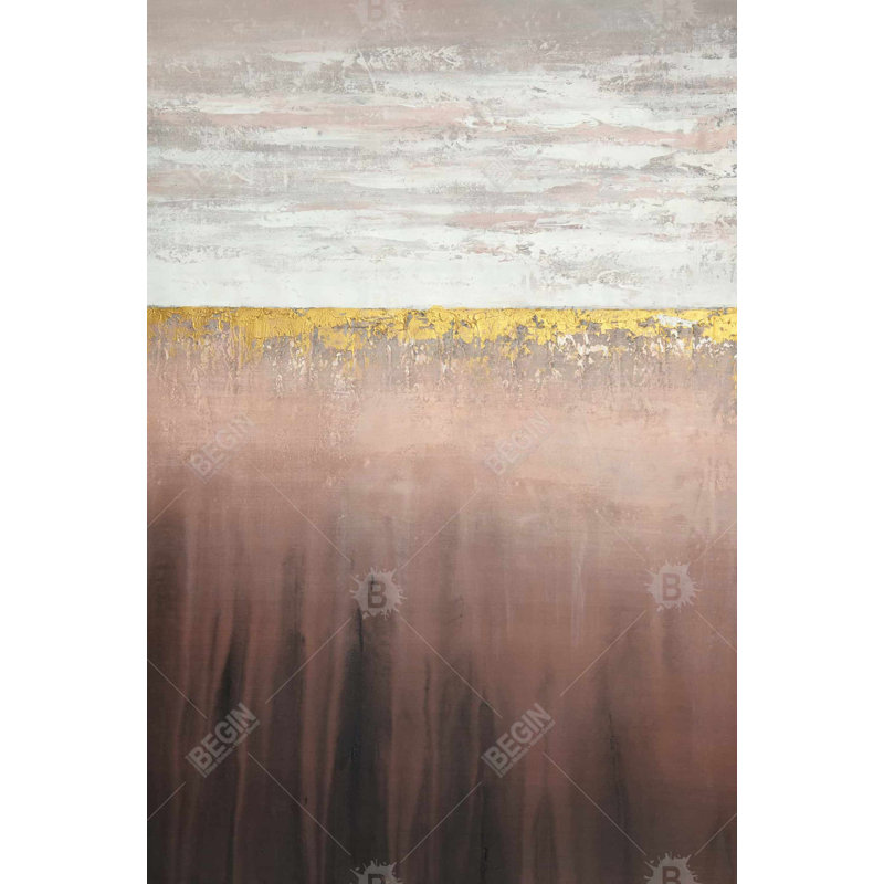 "Rose doré", H 36 po x l 24 po