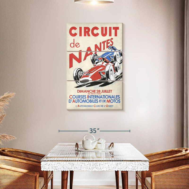 Mehar circuit de nantes 1946, H 45 po x l 28 po