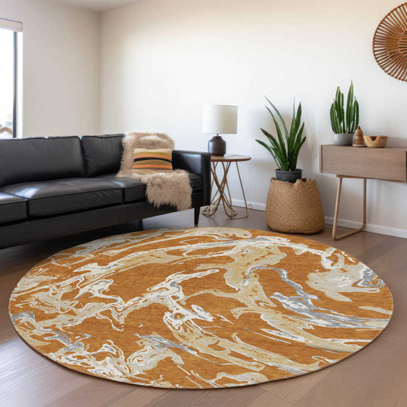 Tapis de qualité supérieure Corum AMF1035, Rond 8 pi