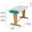 Grow Together Pocket Adjustable 109cm W Desk and Chair Set-84694930