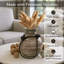 Vase en bois rétro Vintage par Boho Chic